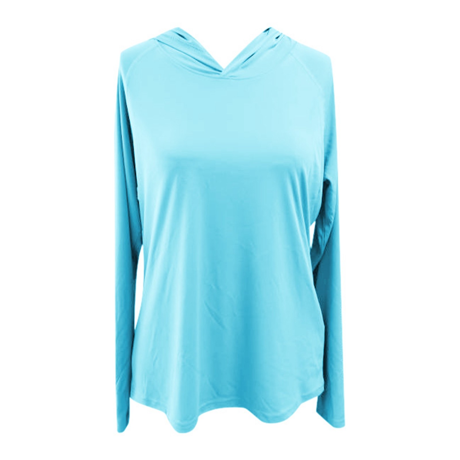 thumbnail image 4 of Camiseta informal con capucha para mujer - Top de manga larga para primavera/otoño - Protección solar UPF 50+, cintura ajustada, 4 of 4